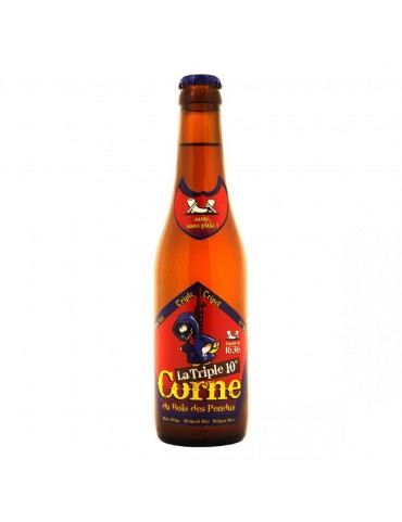 LA CORNE DU BOIS DES PENDUS TRIPLE AMBREE 33CL 3.9 - Une bière blonde Belge Triple très puissante et parfumée !