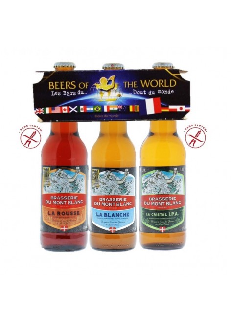 TRIPACK BEER OF THE WORLD FRANCAIS MONT BLANC 3*33CL